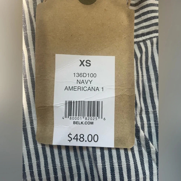 TRUE CRAFT Woven Ruffle Hem Romper, NWT, Size XS, Cotton/Viscose Blend - Picture 5 of 7